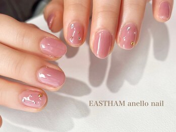 イーストハムアネーロネイル(EAST HAM anello nail)/指先から春色♪シンプルピンク