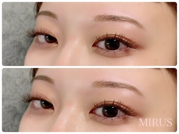 ミルス アイビューティー 横浜西口店(MIRUS EyeBeauty)/フラットラッシュ×美眉WAX