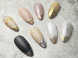ミラーフレンチネイル