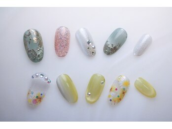 ネイルアトリエ ビー(Nail Atelier B.)/春のフラワーネイル