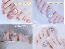 アナネイル(ANNA Nail)の雰囲気（夏はフットネイルでカワイイ足元へ！人気水光マグネットで輝く）