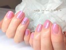 偏光ピンクの抜け感カラーが人気