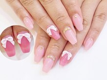 ネイルコレクション ピンク(Nail Collection Pink)/ジェル定額￥9990☆３Ｄリボン