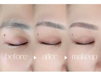 アイビー 福山店(eyebee)/ナチュラル平行眉が人気