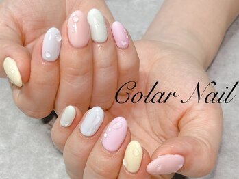 コラールネイル 本町(Colar Nail)/春先取りパステルぷっくり