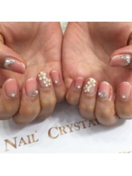 クリスタルネイル ボンベルタ橘店(CRYSTAL NAIL)/フラワーネイル