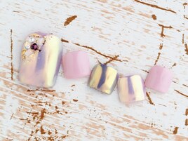 オーロラ☆フットネイル