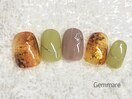 べっ甲風ニュアンスネイル