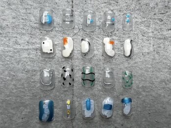 メロー(mellow)の写真/クリアベースが基本のアート＊シンプルだからこそ光るプロの技術でこだわりのオシャレを指先に◎
