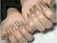 フォレスト(FOREST Hair&Nail)/ゴールドグリッターネイル