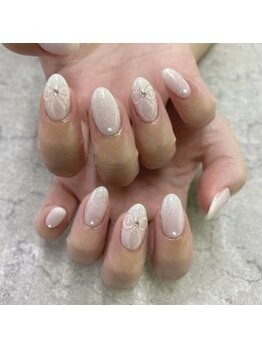 ネイルサロンファストネイルプラス 新宿店(FAST NAIL PLUS)/2024夏ネイル【リボンネイル】