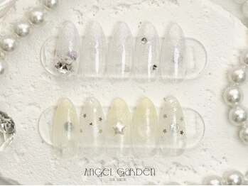 エンジェルガーデン 青山店(Angelgarden)/春グラデーション星ネイル