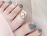 【再来】フットネイル　〈持ち込みアートコース〉