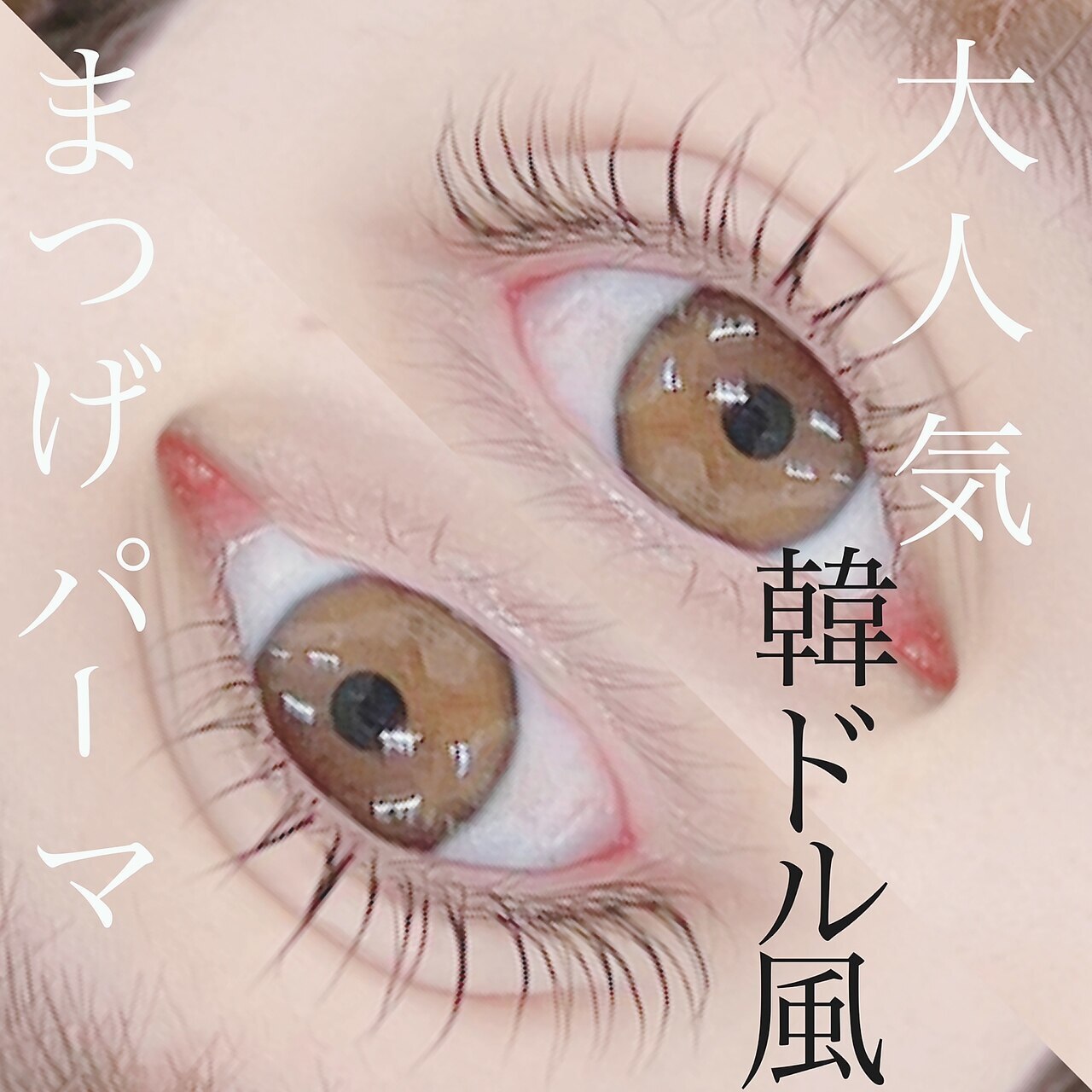 【まつげパーマ（上）】韓ドル風トレンド束感♪トリートメント仕上げ￥4400