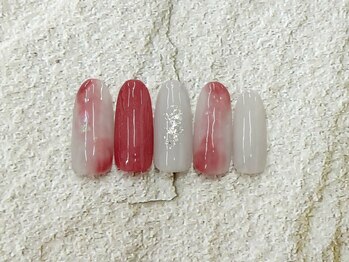 プルミエ ネイル(Premier Nail)/シアーグレーレッドニュアンス