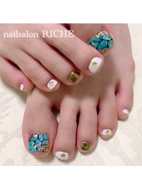 アゲハ蝶ネイル