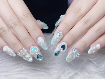メロディービューティーサロン(Melody)/水色ネイル