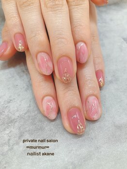 プライベート ネイルサロン マーマ(murmur)/大理石ネイル