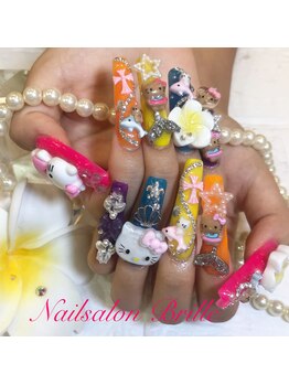 エスフィーネイルサロン ブリーユ(Esfy nailsalon Brille)/夏キティちゃんネイル
