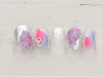 ノーネイル 蒲田(NO NAIL KAMATA)/レオパード　￥4990