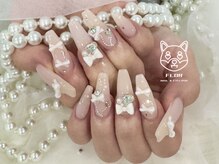 フロル(FLOR)/ワンホンリボンネイル/韓国