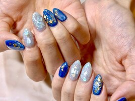 持ち込みデザイン 星ネイル
