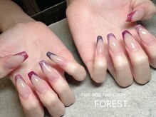 フォレスト(FOREST Hair&Nail)/カラフルグリッターフレンチ