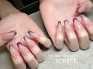 カラフルグリッターフレンチ