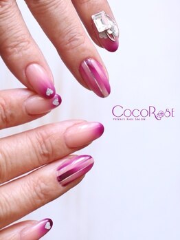 ココローズ(COCOROSE)/ハート&ラインネイル