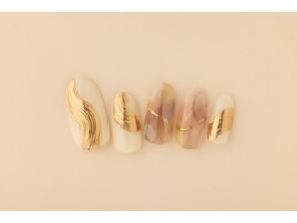 ゴールドミラーネイル
