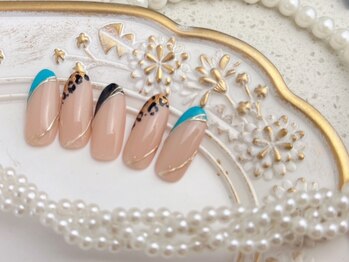 ネイルサロン&スクール ジーナ(GINA)/ヒョウ柄×ベージュ