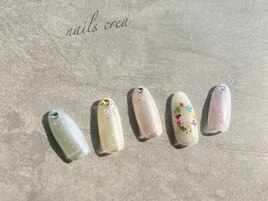 定額アートM◆押し花ネイル