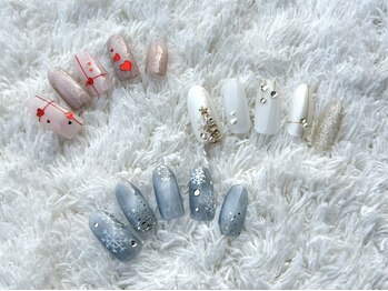 エーアンドエー 蕨店(A&A)の写真/【トレンドデザインコース6930円】イベント向けや季節アートも◎自爪に優しいフィルイン無料パラジェル対応