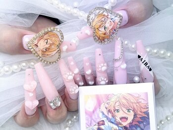 ネイル アリーズ セカンド(nail Allies 2nd)/ゴテゴテ 長さ出し イニシャル