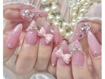 キラキラガーリーネイル♪