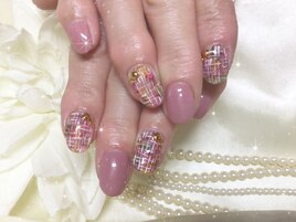 ツイード風ネイル
