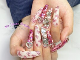 【ロングネイル】ハートネイル