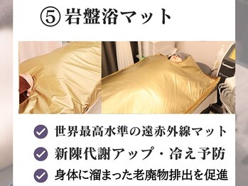 クレヴィア バイ サイバーエステ(CREBIA)/(5)岩盤浴マット