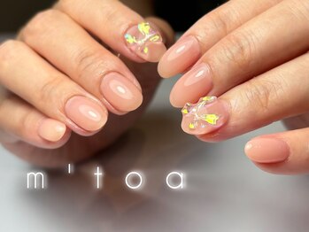 ムートア(m'toa)/ワンカラー/リボン/フィルイン