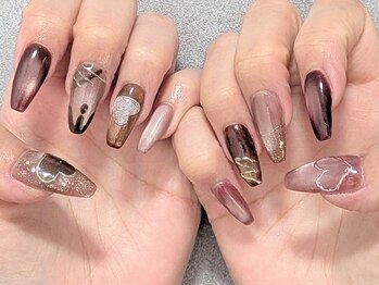 リ イノ ネイル ダツモウ(Re:ino)/バレンタインネイル♪