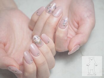 オトナネイル(otona nail)/ブライダルネイルチップ着用画像