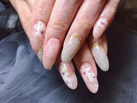 お花ネイル