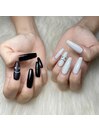 Black×White nail