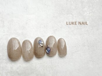 ルークネイル 恵比寿店(LUKE NAIL)/ぷっくりビジューネイル　秋冬