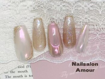 アムールユシマテン 上野湯島店(Amour)/キラキラネイルコース¥7980