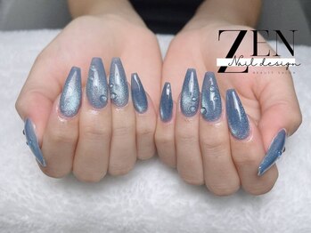 ゼン ネイル デザイン 池袋(ZEN NAIL DESIGN)/ 長さだしやり放題×つけ放題