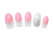 ノーラスリエン(Nolaslien)/春ネイルデザイン　ピンク