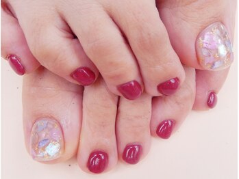 フラッシュネイル SORIO宝塚店/フット☆デザインコ-ス