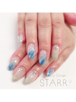 スターリー(STARRY)/夏ネイル ブルー 海っぽく