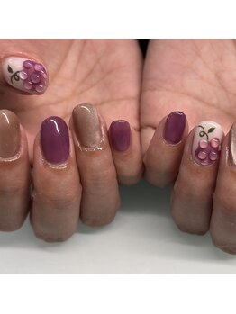 ミテ(mite.)/ぶどうネイル